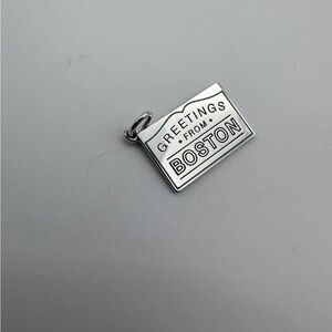 Tiffany & Co. Silver Boston Postcard Charm
